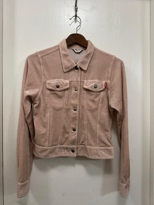 Chaqueta Hard Tail Forever Mujer Terciopelo Terciopelo Naranja Coral Talla M Hecha en EE. UU. Foto 1 de 4