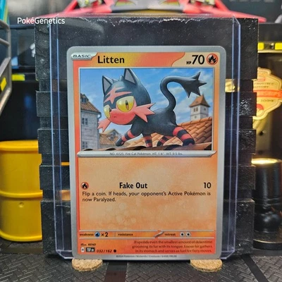 Litten Temporal Forces Pokémon TCG 032/162 Scarlet & Violet SV05 Common - Image 1 of 4