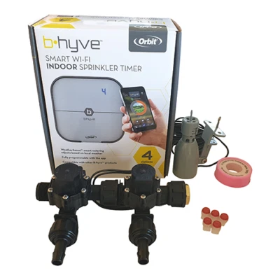 Orbit B-hyve WiFi Controller 4 Station - 2x 13mm Barb Manifold Valve- FreeSensor - Image 1 of 4