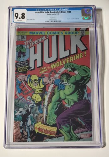 Incredible Hulk #181 Facsimile Foil Edition CGC 9.8 Marvel 2023 BEAUTIFUL 