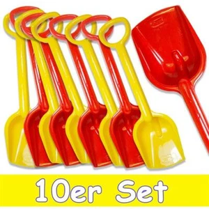 10x GOWI Sandschaufel groß 40cm gelb/rot robust Spielsand Sandkasten Schaufel - Bild 1 von 7