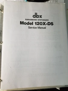 DBX MODEL 120X-DS SERVICE MANUAL(COPY) - Picture 1 of 1