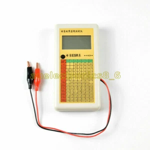 Digital LCD ESR Capacitance Ohm Meter In Circuit Tester NEW - Foto 1 di 4