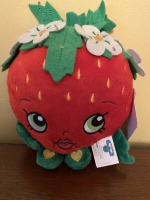 Nuevo Shopkins Strawberry Kiss Peluche Rojo 6" Peluche Suave Regalo Niñas Licencia Nuevo con Etiquetas Foto 1 de 4