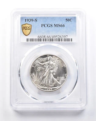 1939-S Walking Liberty Half Dollar MS66 PCGS *4096 - Image 1 of 3