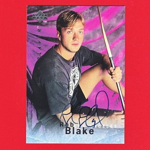 Rob Blake 1995 Upper Deck Be A Player Autographs Card S113 A9