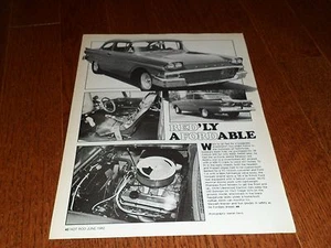 1958 CUSTOM 300 ARTICLE / AD - Foto 1 di 1