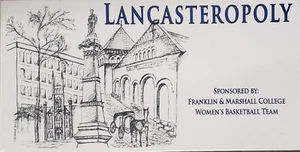 Lancasterpoly Pennsylvania Monopoly gioco da tavolo Franklin & Marshall College fuori produzione - Foto 1 di 1