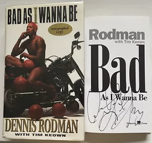 Dennis Rodman libro firmado firma autógrafo firmado baloncesto - Imagen 1 de 6