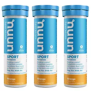 Sport: Orange Electrolyte Enhanced Drink Tablets (3 Tubes of 10 Tabs) (Active) - Picture 1 of 4