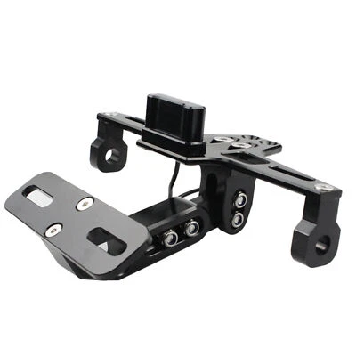 Adjustable License Plate Holder Bracket LED Taillight for Universal Motorcycle - Image 1 of 4