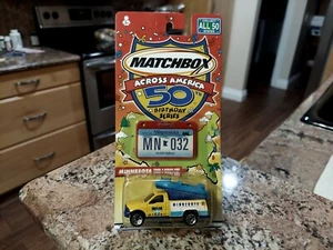 2001 MATCHBOX MINNESOTA "FORD F-SERIES FIRE TRUCK W.RAFT" (ACROSS AMERICA) TAGS - Picture 1 of 2