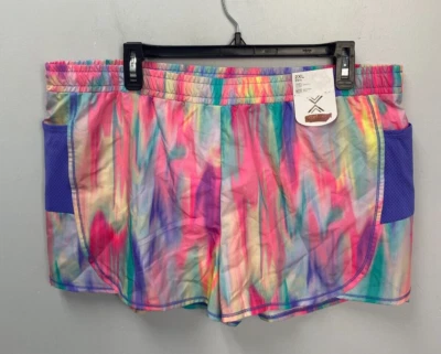 Xersion Pink Multi-Color Lined Athletic Shorts Girls Size 2XL (20.5) - Image 1 of 4