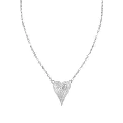 AMEN  COLLANA  CUORE ALLUNGATO  ARGENTO 925 REFERENZA CLHLUBBZ  NUOVA - Immagine 1 di 3