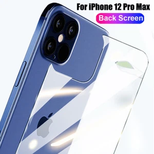 For iPhone 14/14 13 12 11 Pro Max Rear Back Temper Glass Screen Film Protector - Zdjęcie 1 z 6