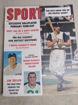 Vintage Sport Magazine May 1961 Vol 31 No 5 Mantle, Jim Taylor, Dick Groat - Image 1 of 4