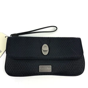 Baggallini Handbag Marilyn Clutch Uptown Collection Black Nylon Wristlet New - Picture 1 of 9