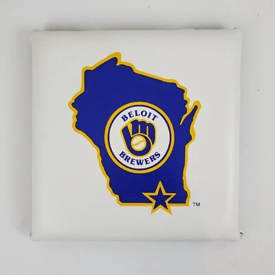 Cojín de asiento de estadio vintage Beloit Brewers años 80 90 MiLB, Midwest League Foto 1 de 3