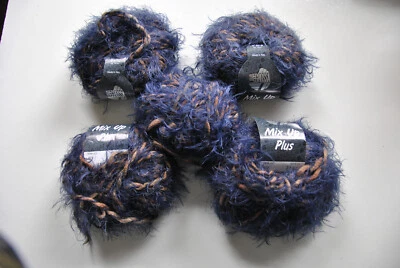 Lana Grossa 5 x 50 g (250 g)  Wolle Mix up Plus Schurwolle Fransenwolle - Bild 1 von 2