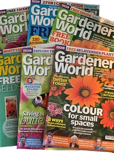 6 ISSUES GARDENERS' WORLD MAGAZINE, MARCH TO AUGUST 2014 EXC.COND. - Picture 1 of 3