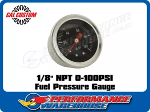 EFI Fuel Pressure Gauge 1-1/2" Liquid Filled 1/8" NPT Thread 0-100PSI - Picture 1 of 3
