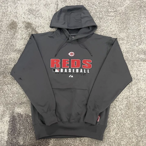 Majestic Therma Base MLB Cincinatti Reds Baseball Sweater Mens Medium Cover