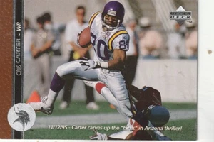 SPEDIZIONE GRATUITA-COME NUOVO-1996 Upper Deck Cris Carter #167 VIKINGS - Foto 1 di 1