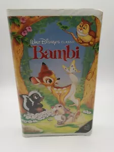 Walt Disney Classic Bambi VHS Tape Black Diamond Edition The Classics - Foto 1 di 4
