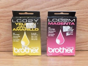 Individual Brother LC02Y / LC02M Ink Cartridge Color of Choice *SEALED - EXPIRED - Picture 1 of 7