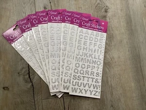Alphabet Set 2 Glitter Silver X2 - Picture 1 of 1