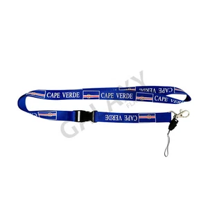 Kap Verde Schlüsselband / Kap Verde Flagge Lanyard - Bild 1 von 4