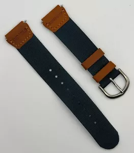 Cinturino orologio uomo pelle nylon Timex Expedition vintage 18 mm TAN/GREEN - NUOVO! - Foto 1 di 3