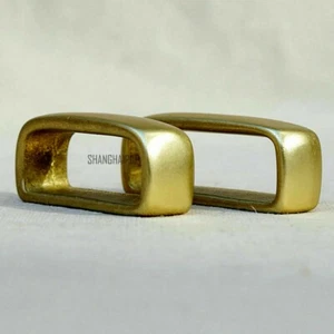 2 X Stainless Steel Silver Brass Loop Ring Leather Craft Belt Replacement 35mm - Picture 1 of 5