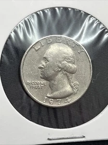 1974 No Mint Mark Collectible Error Quarter In Cod We Trust. - Picture 1 of 4