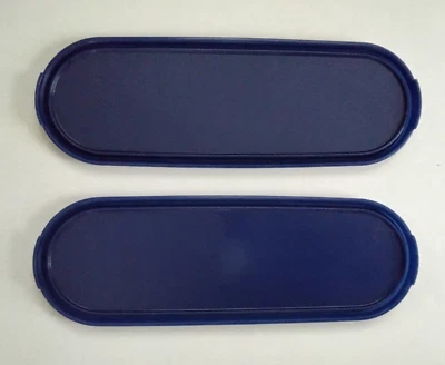 Two x Tupperware Modular Mates Super Oval Replacement Seals in Bold Blue New - Image 1 of 2