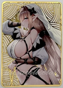 Elf Girl Goddess Story - Anime Waifu Bishoujo - Hollow Out Embossed Metal Card - Bild 1 von 2