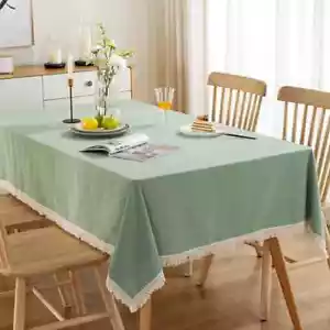 Tovaglia Tessuto Cotone Tovaglia Lavabile per Matrimonio Festa Decorazione Copritavolo - Foto 1 di 38