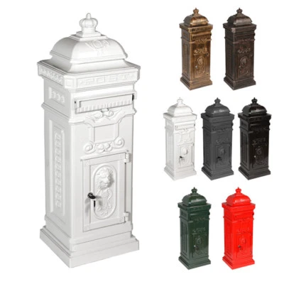 antiker Aluminium Standbri​efkasten nostalgischer Briefkasten LUNA antik - Bild 1 von 2