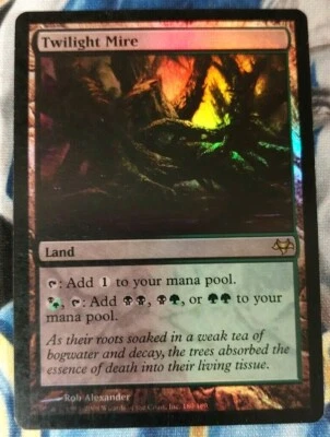 Twilight Mire FOIL MTG Eventide Rare Land Heavily Played x1 JS1 - Image 1 of 4