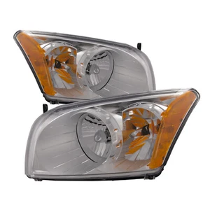 Fits 07-12 Dodge Caliber Halogen Headlights Headlamps Pair Set W/O Leveling - Bild 1 von 5