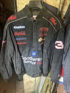 VTG Suede Nascar Dale Earnhardt Jacket XL Goodwrench #3 Racing Chase Authentic - Picture 1 of 10