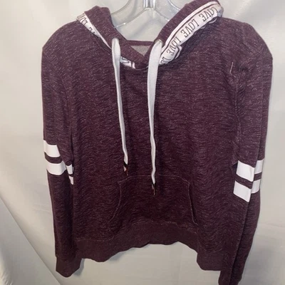 Reflex pullover Hoodie Womens XL purple Love PINK - Image 1 of 4