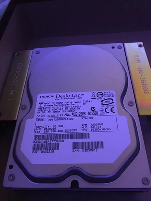 Hitachi HDS728080PLAT20 HDD 3.5" 82GB IDE/ATA/ATAPI-7 tested IDE - 0A30210 - Image 1 of 4