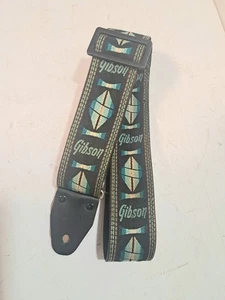ultra rare vintage 70's Gibson Gibson leather strap 07 - Imagen 1 de 9