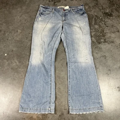 Женские джинсы GAP 36x32 синие искусственно состаренные длинные постные с недостатками - Изображение 1 из 4