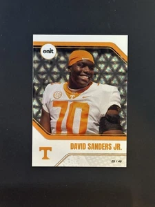 2025 Onit Athlete David Sanders Silver Parallel /49 RC Tennessee Volunteers - Bild 1 von 2