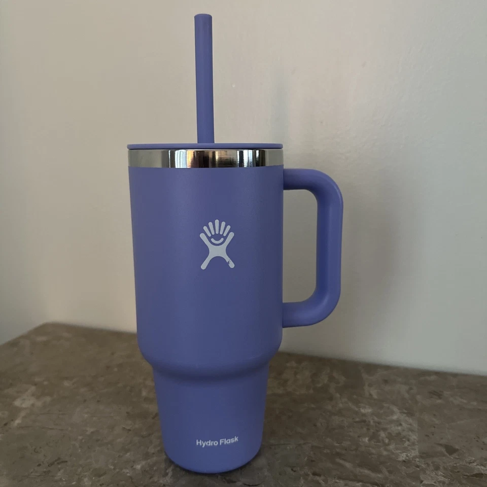 Hydro Flask vacuum-insulated stainless steel travel tumbler with lid and straw - Image 1 of 4