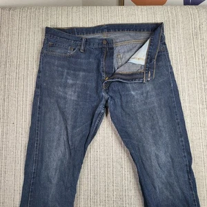 Pantalones informales Levis 504 Jeans para hombre 36x32 azul denim pierna recta lavado medio - Imagen 1 de 9