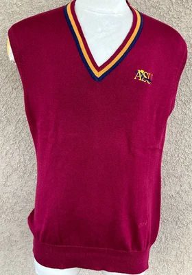 Chaleco suéter de golf vintage Ping Scotland para Karsten ASU Arizona State 42/L Foto 1 de 4