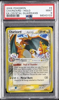 2006 POKEMON EX CRYSTAL GUARDIANS #4 CHARIZARD-HOLO PSA 9 - Image 1 of 2